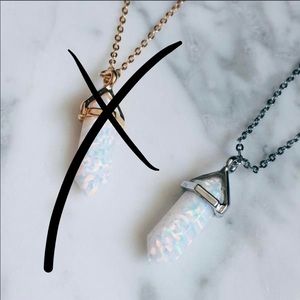 Stargaze Jewelry Opal Nova Necklace Silver